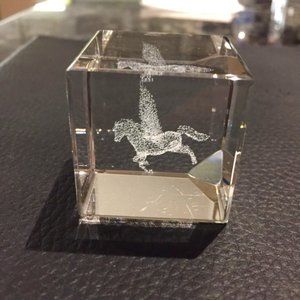 Acrylic Pegasus Cube Decoration/Paperweight